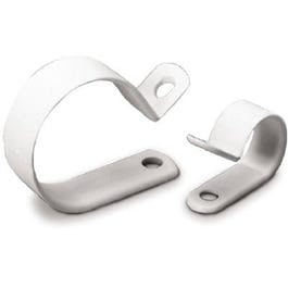 Cable Clamps, White Plastic, 3/4-In. I.D., 6-Pk.