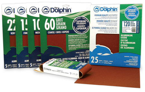 Blue Dolphin Sanding Belts, Aluminum Oxide, 80-Grit, 3 x 18-In., 2 Pack