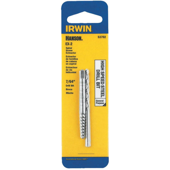 Irwin #2 Spiral Screw Extractor and Drill Bit Combo
