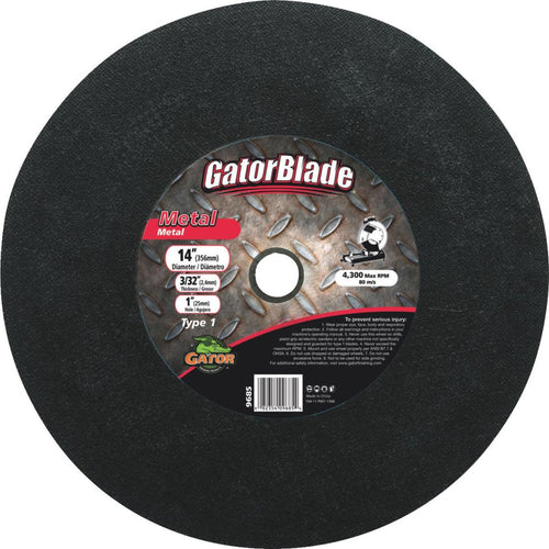 Gator Blade Type 1 14 In. x 3/32 In. x 1 In. Metal Cut-Off Wheel