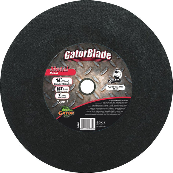 Gator Blade Type 1 14 In. x 3/32 In. x 1 In. Metal Cut-Off Wheel
