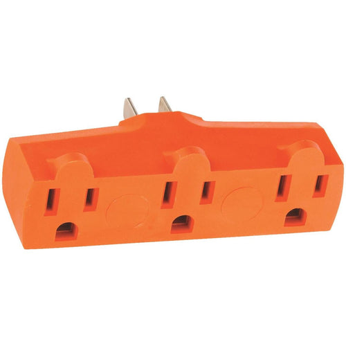Leviton Orange 15A 3-Outlet Heavy-Duty Tap