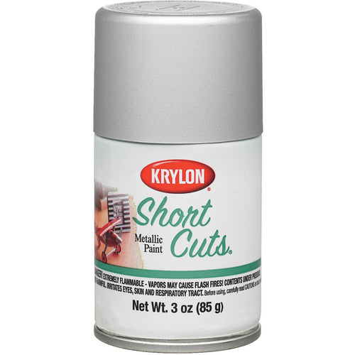 Krylon Short Cuts 3 Oz. High-Gloss Enamel Spray Paint, Chrome