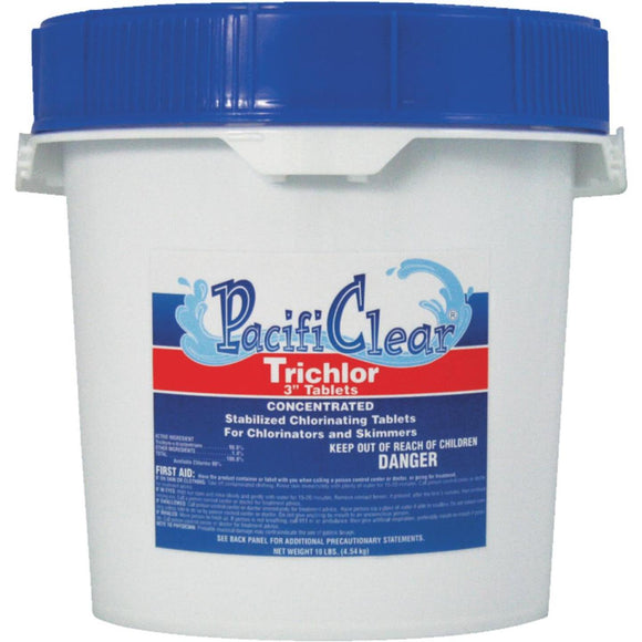 PacifiClear 3 In. 10 Lb. Trichlor Chlorine Tablet
