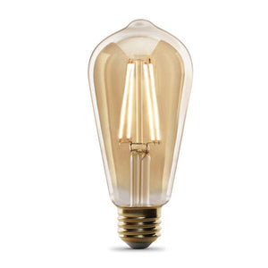 Feit Electric 60-Watt Equivalent ST19 Vintage Amber Glass Filament LED