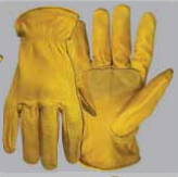Boss Gloves Buckled Premium Cowhide Gloves, Small Yellow