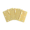 Design House Door Hinge in Satin Brass, 3.5-Inch, 3-Pack