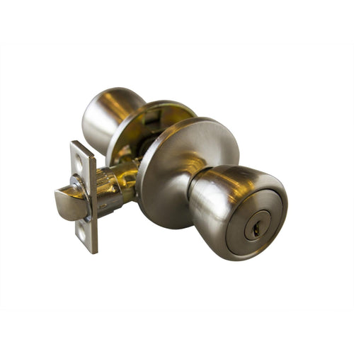Design House Terrace Entry Door Knob in Satin Nickel